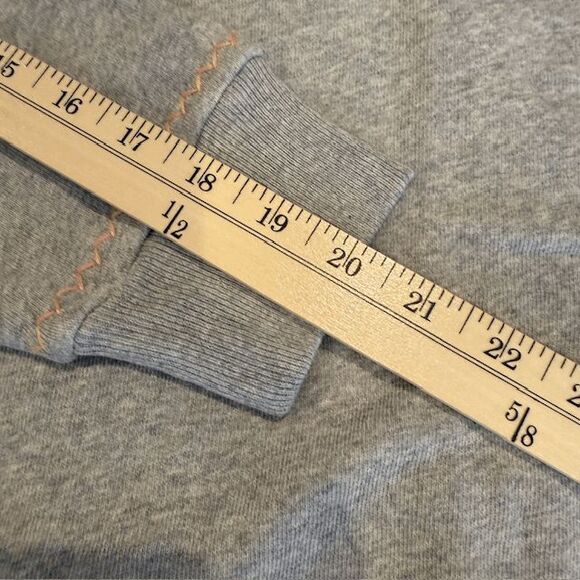 NEW! Something Navy Dollie Embroidered Sweatshirt Gray Boxy Oversized XS - Picture 13 of 13